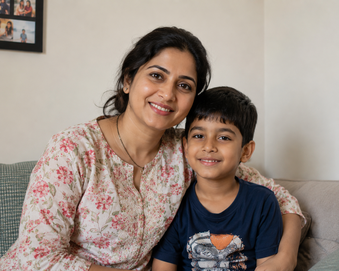 mother and son
